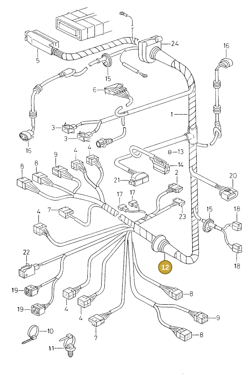 1H0971840 — Volkswagen POLO CLASSIC/VARIANT (1999-2001) diagram 238972160, position 12