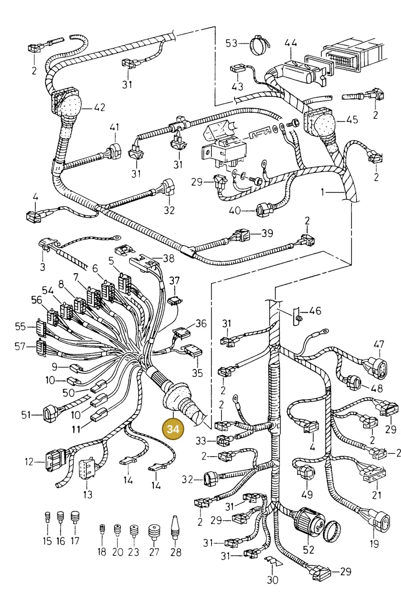 1H0971840 — Volkswagen POLO CLASSIC/VARIANT (1996-1999) diagram 241971700, position 34