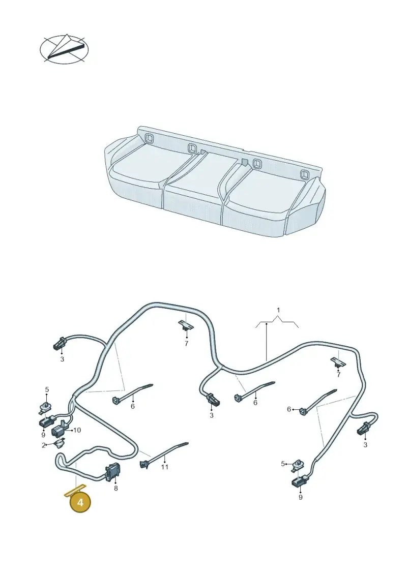 1H0971848AB — Volkswagen T-Cross 1,0 (2018-2024) diagram 587972030, position 4