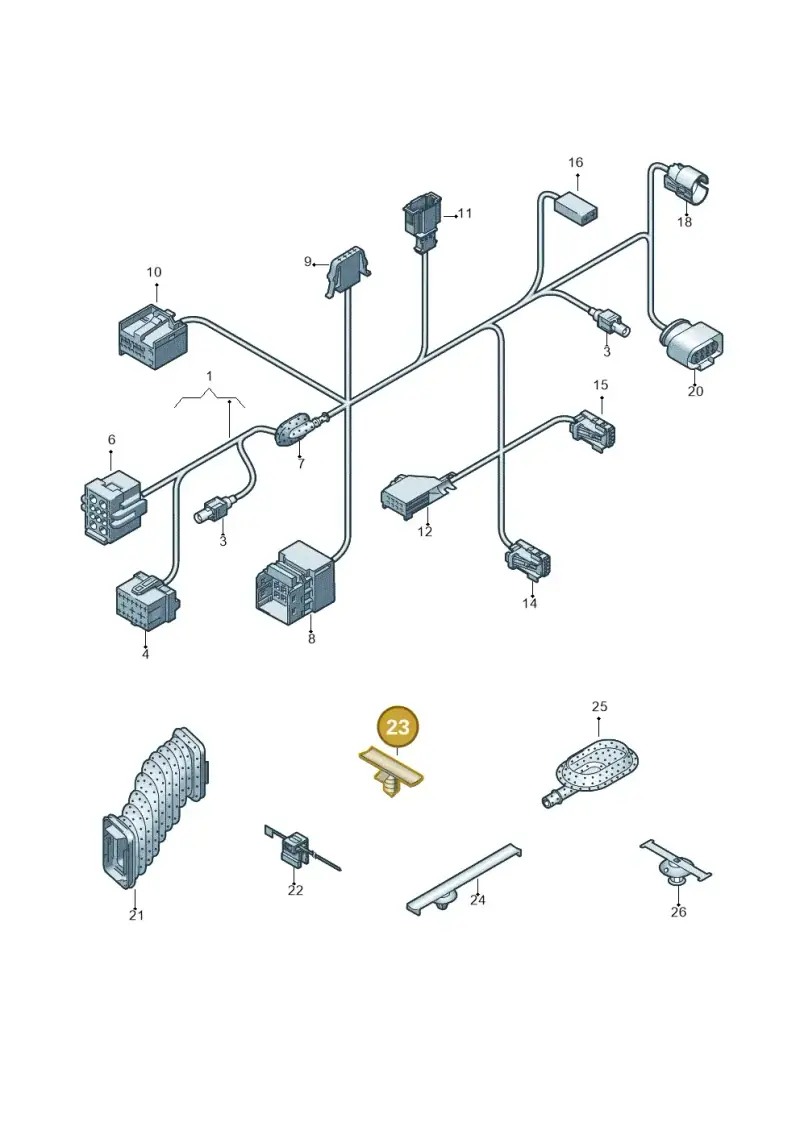 1H0971848AF — Volkswagen Transp. caravelle (2011-2015) diagram 679972300, position 23