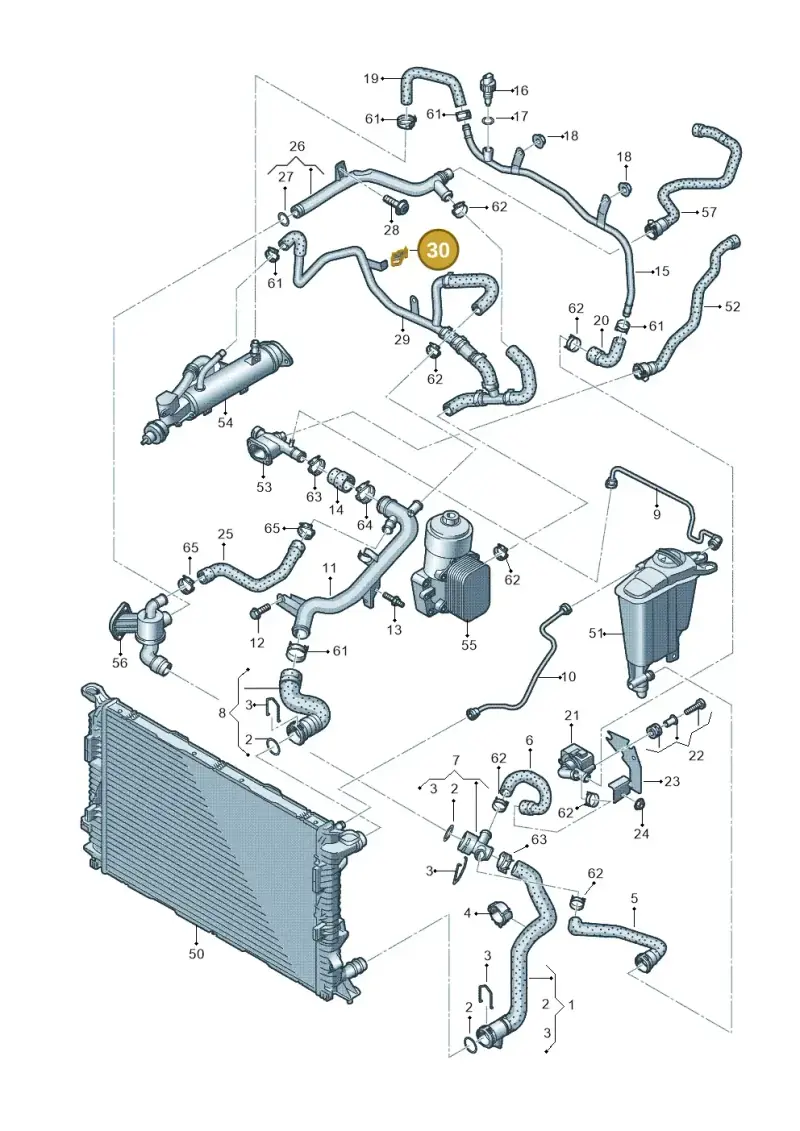 1H0971939 — Audi Q5 qu. 2.0 TDI (2012-2017) diagram 647121220, position 30