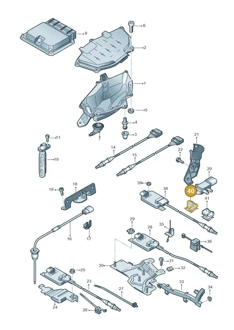 1H0971939 — Audi A7 Sportback (2014-2018) diagram 788906050, position 40