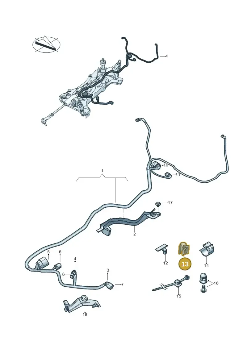 1H0971939C — Volkswagen Tiguan 2.0 4Motion (2017-2024) diagram 833971700, position 13