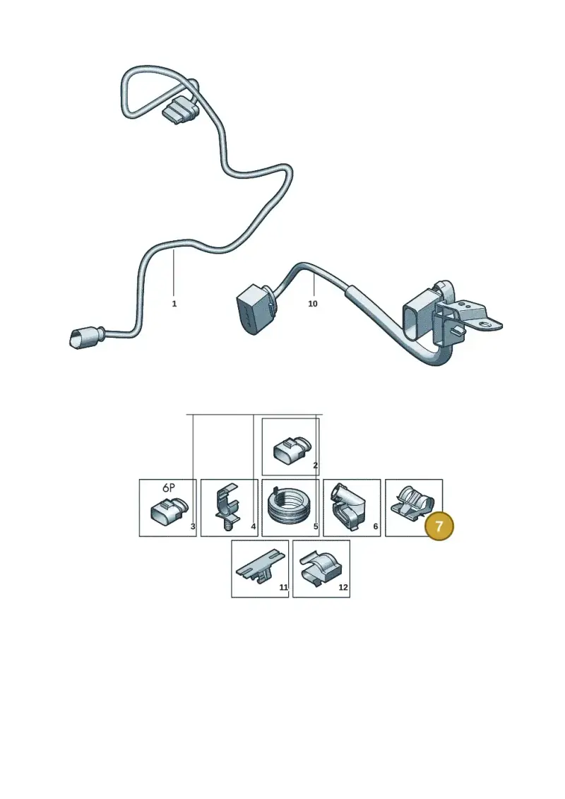 1H0971939C — Volkswagen Passat estate (2023-) diagram 3j0972750, position 7