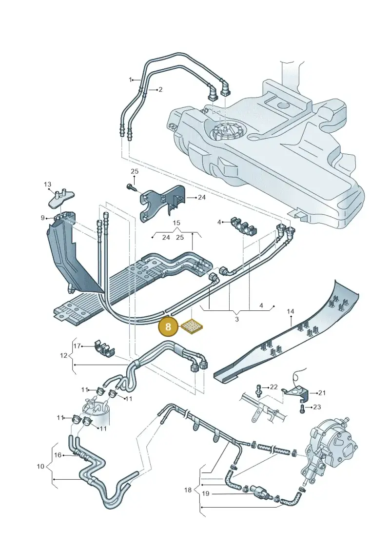 1H9864733 — Volkswagen New Beetle             06> (2005-) diagram 194201260, position 8