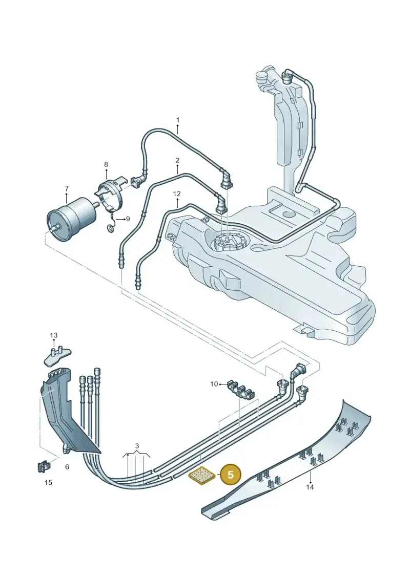 1H9864733 — Volkswagen New Beetle             06> (2005-) diagram 194201400, position 5