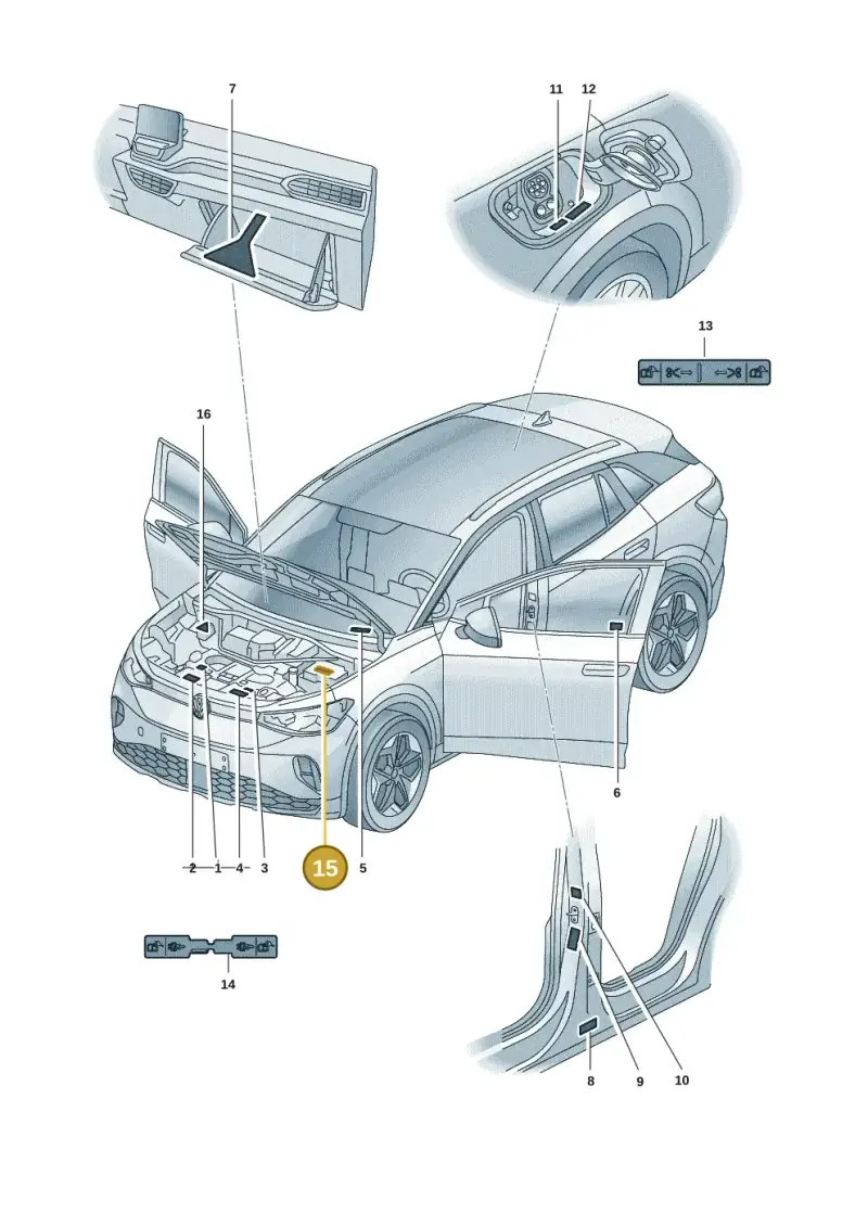 1J0010232C — Volkswagen ID.4 Pro (2020-2023) diagram 11a010000, position 15