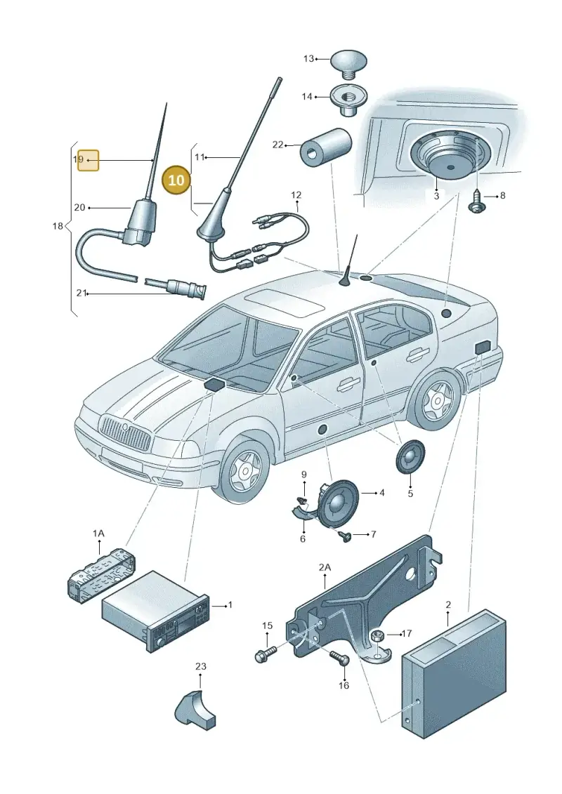 1J0035501C — Volkswagen BORA (FAW) (2001-2006) diagram 202035000, position 10