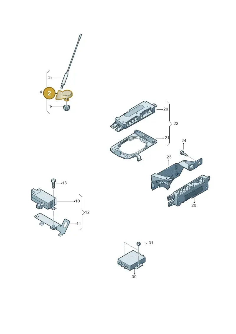1J0035501C — Volkswagen PASSAT/4MOTION/W8 (2002-2005) diagram 404035100, position 2