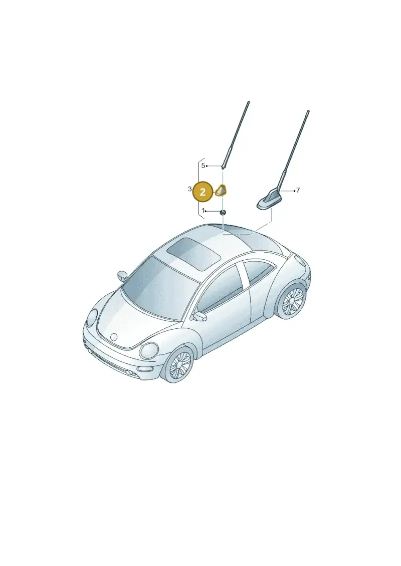 1J0035501C — Volkswagen New Beetle             06> (2005-) diagram 467035100, position 2