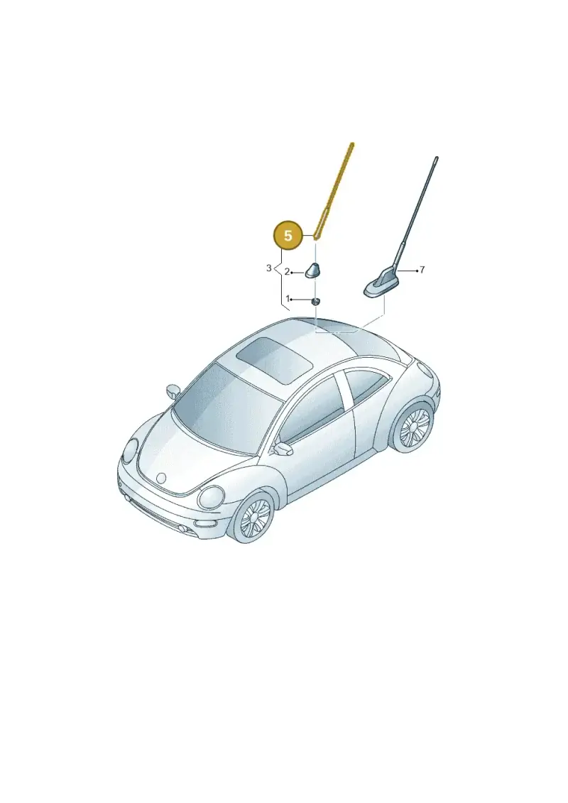 1J0035849B — Volkswagen New Beetle             06> (2005-) diagram 467035100, position 5