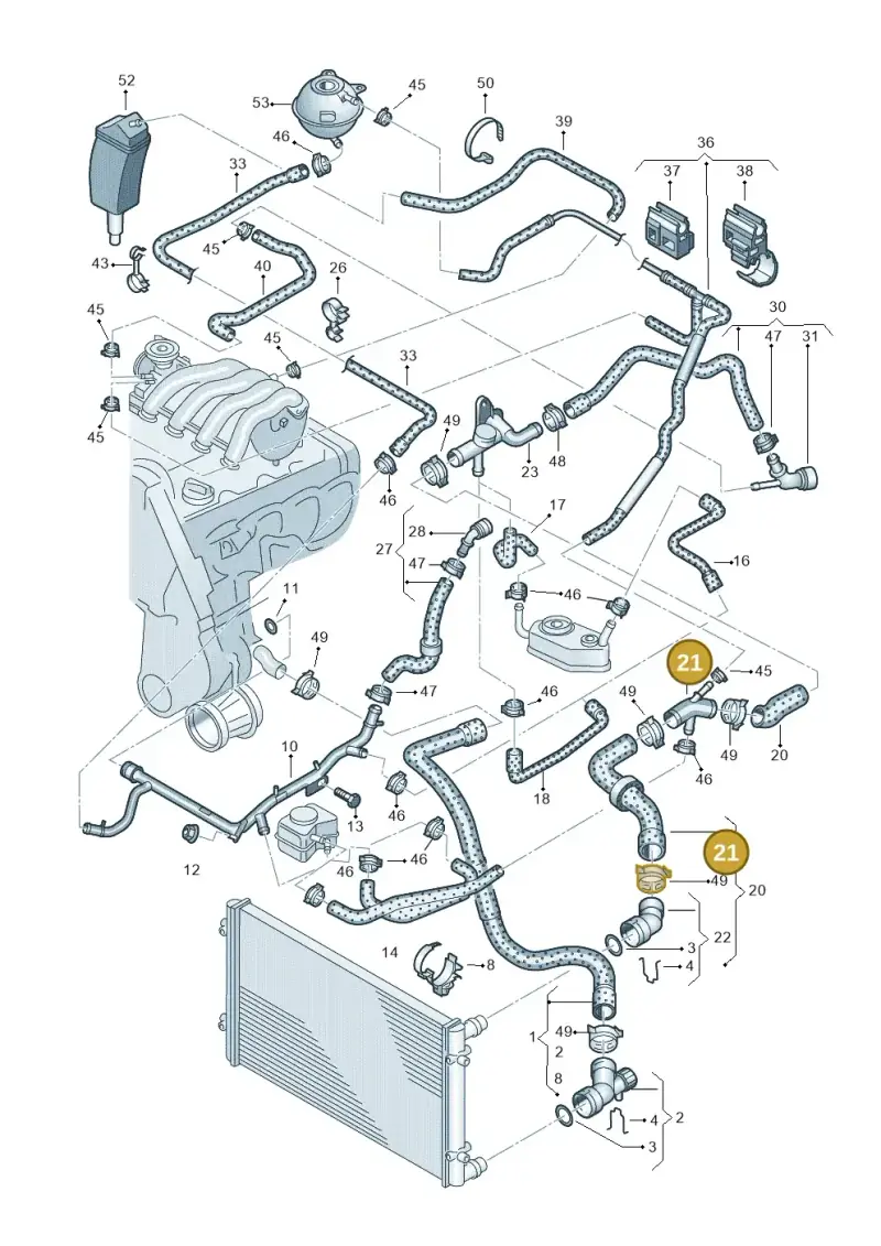 1J0121087C — Volkswagen New Beetle             06> (2005-) diagram 194121310, position 21