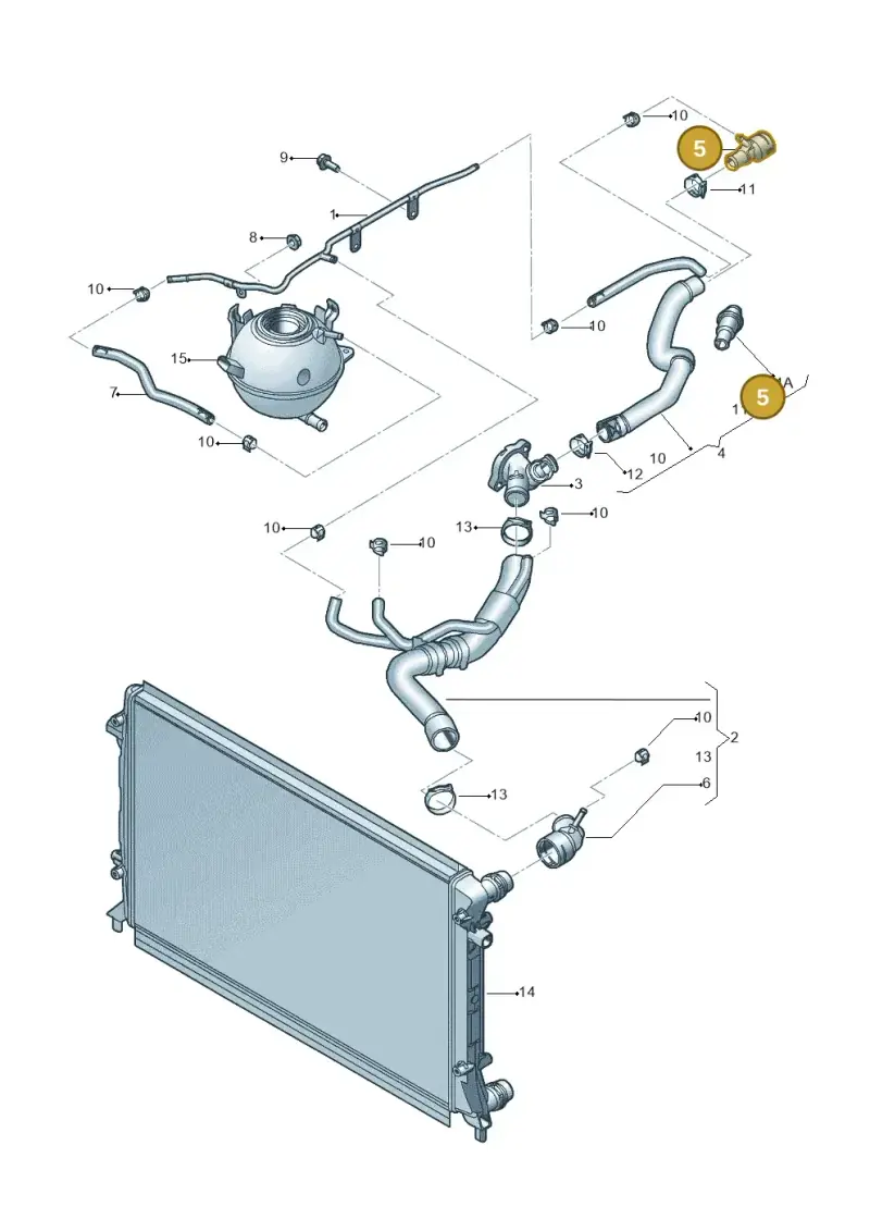 1J0122291B — Volkswagen New Beetle             06> (2005-) diagram 467121530, position 5
