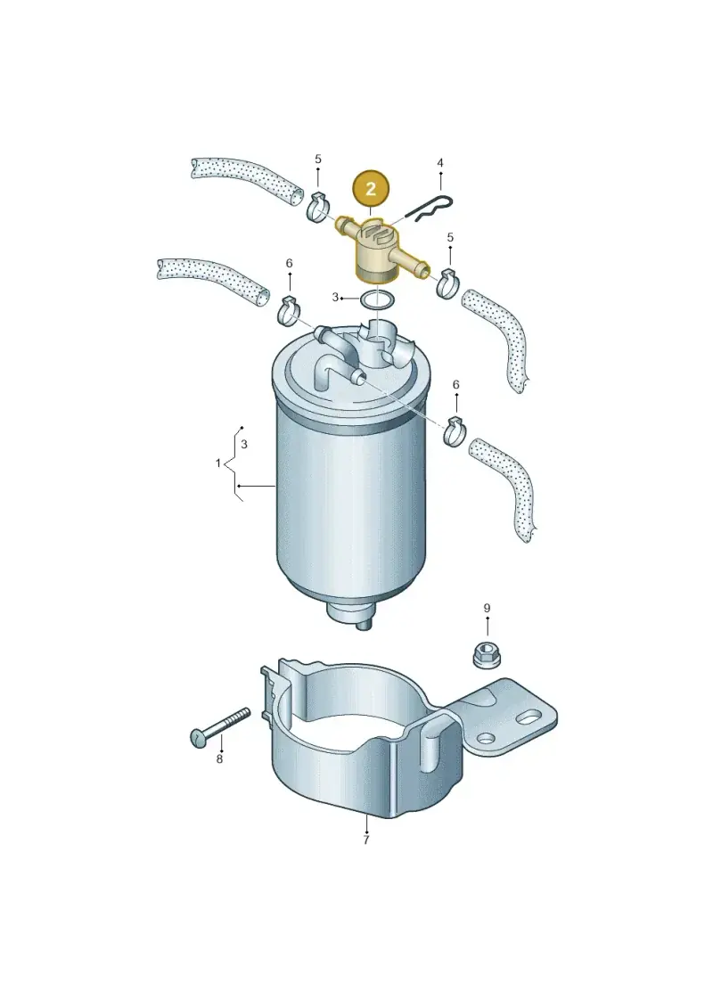 1J0127247A — Volkswagen LUPO/3L TDI (2003-2005) diagram 158127300, position 2