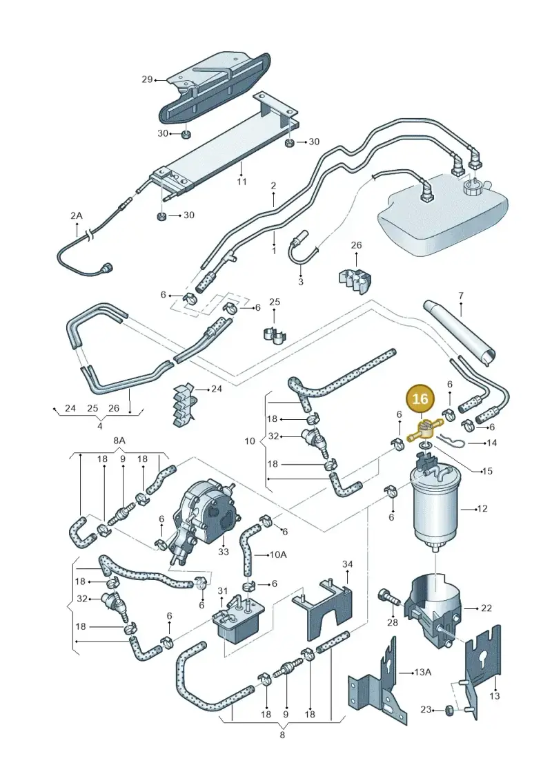 1J0127247B — Volkswagen Sharan (2008-2010) diagram 406201250, position 16