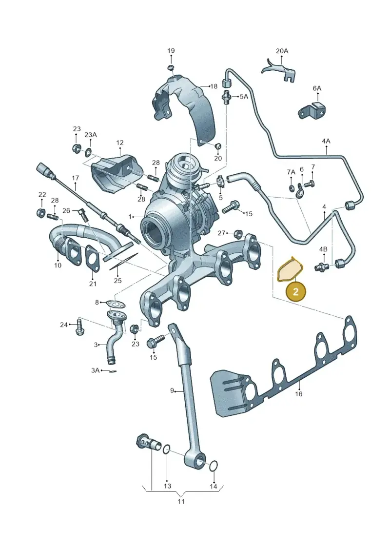 1J0145769F — Volkswagen Caddy panel van (2008-2010) diagram 412145450, position 2