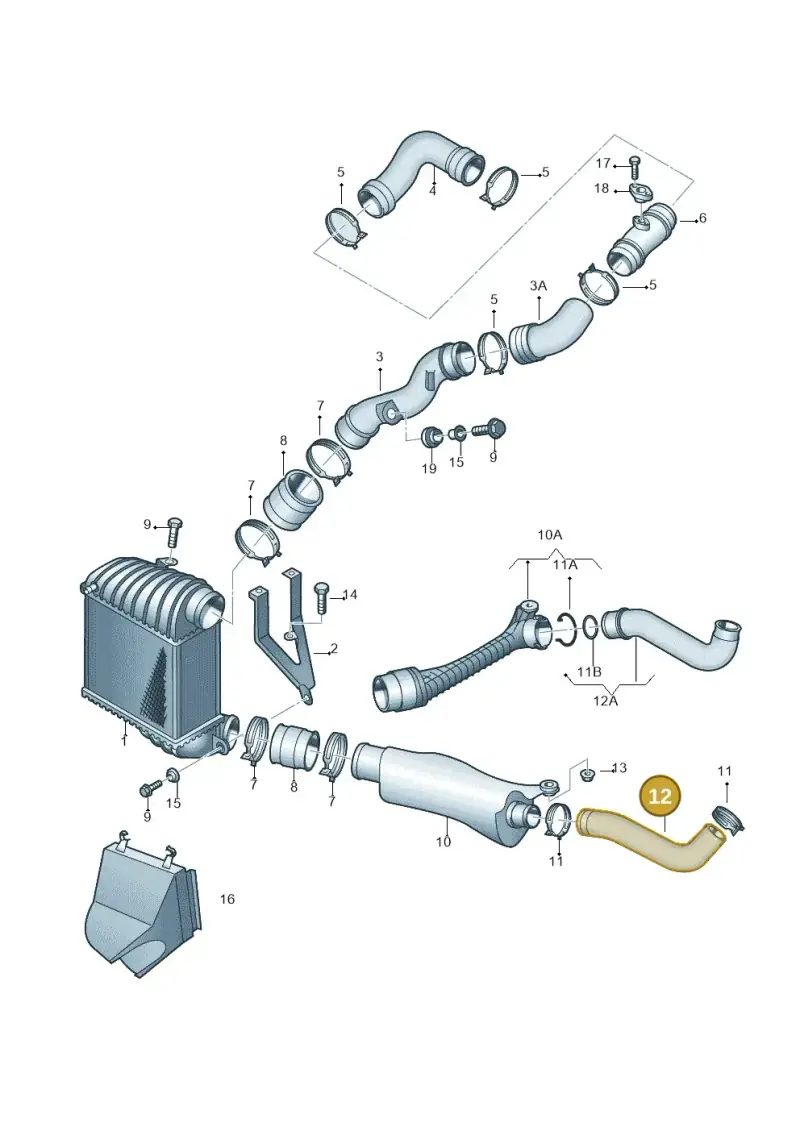 1J0145828AD — Volkswagen New Beetle             06> (2005-) diagram 194145800, position 12
