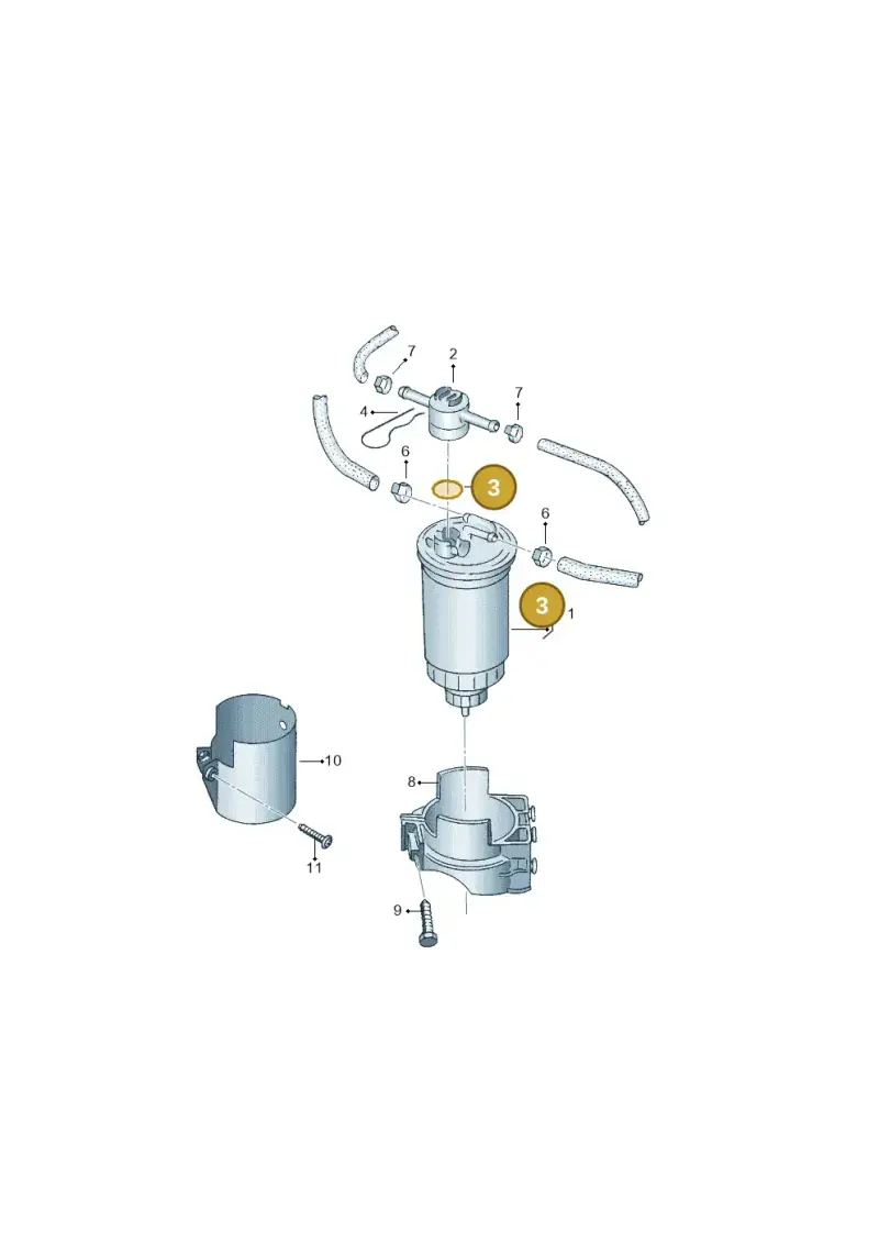 1J0198247 — Volkswagen POLO CLASSIC           06> (2005-) diagram 138127300, position 3