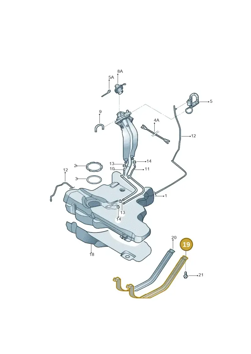 1J0201653J — Volkswagen Jetta City        "Mex"08> (2007-) diagram 623201150, position 19