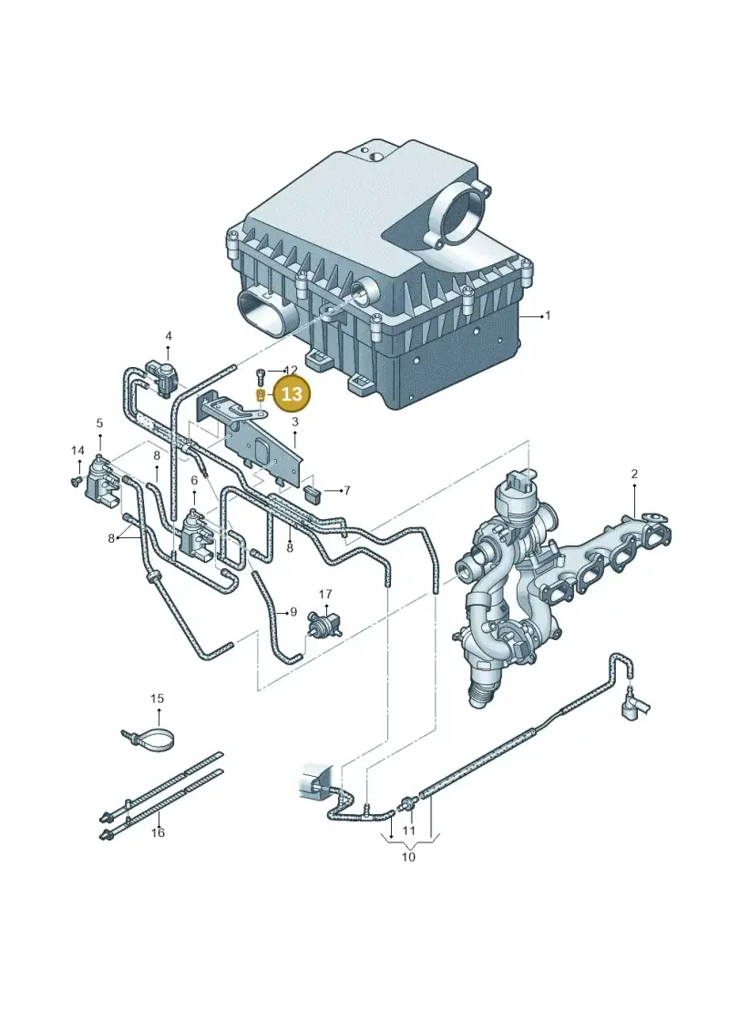 1J0201969 — Volkswagen Amarok twin cab (2022-) diagram 683131550, position 13