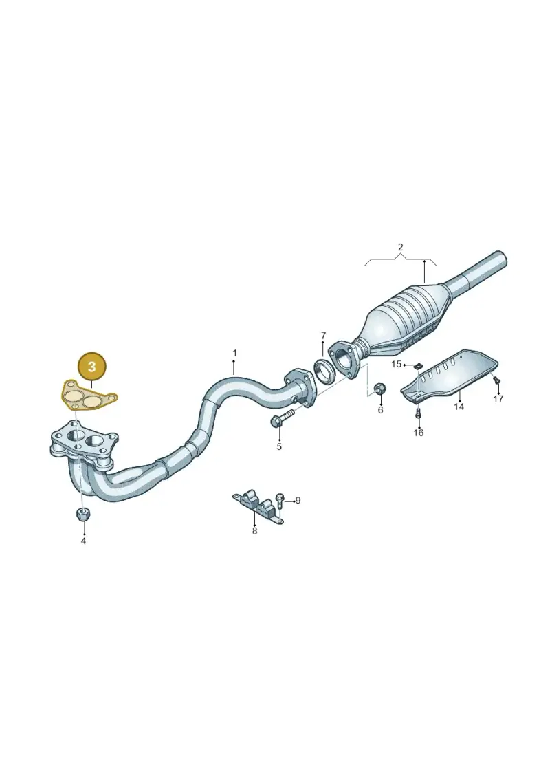 1J0253115S — Volkswagen New Beetle             06> (2005-) diagram 194253500, position 3