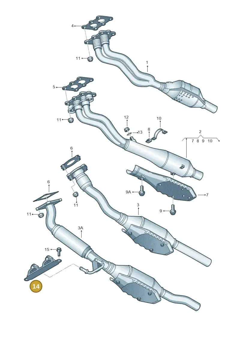 1J0253144M — Volkswagen New Beetle             06> (2005-) diagram 194253550, position 14
