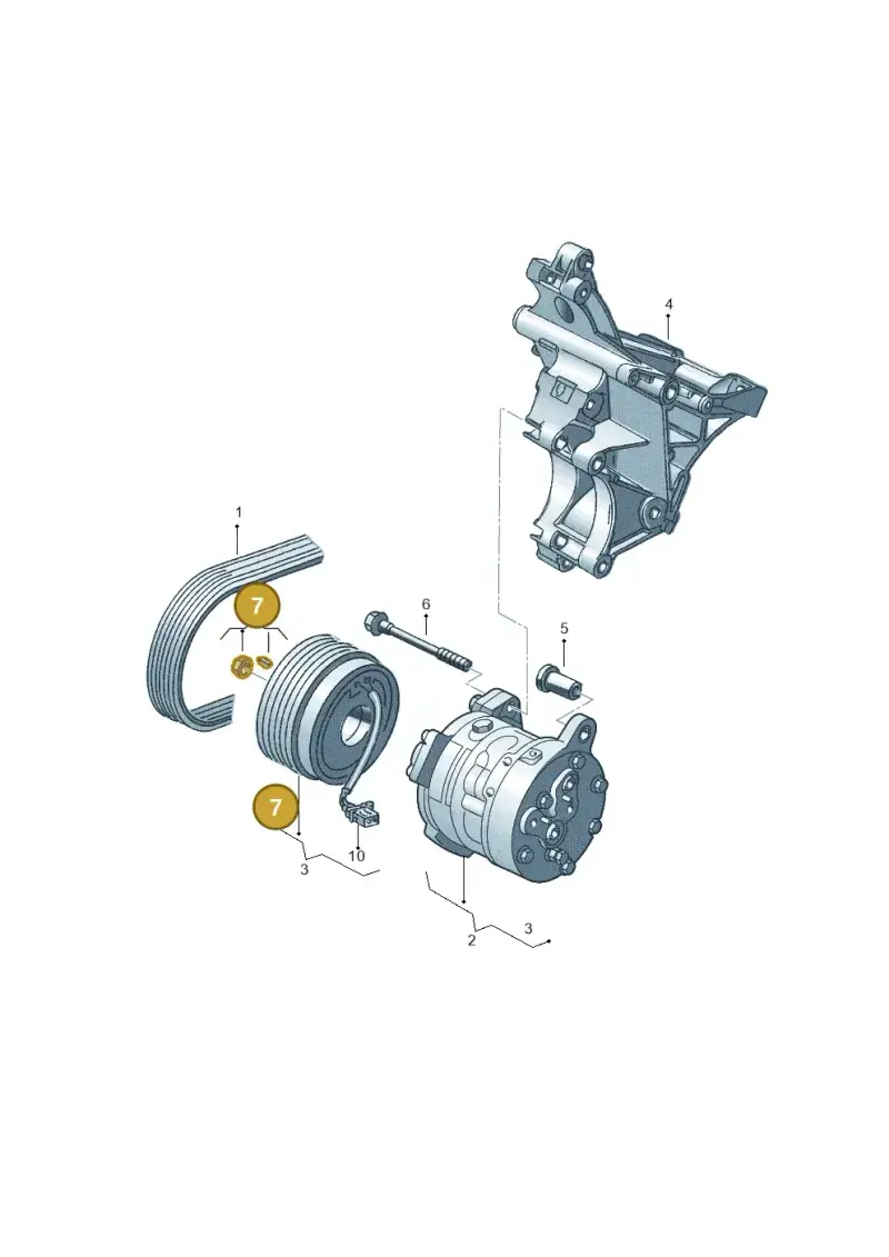 1J0298012 — Volkswagen Jetta Wagon            02 (2001-2002) diagram 267260200, position 7