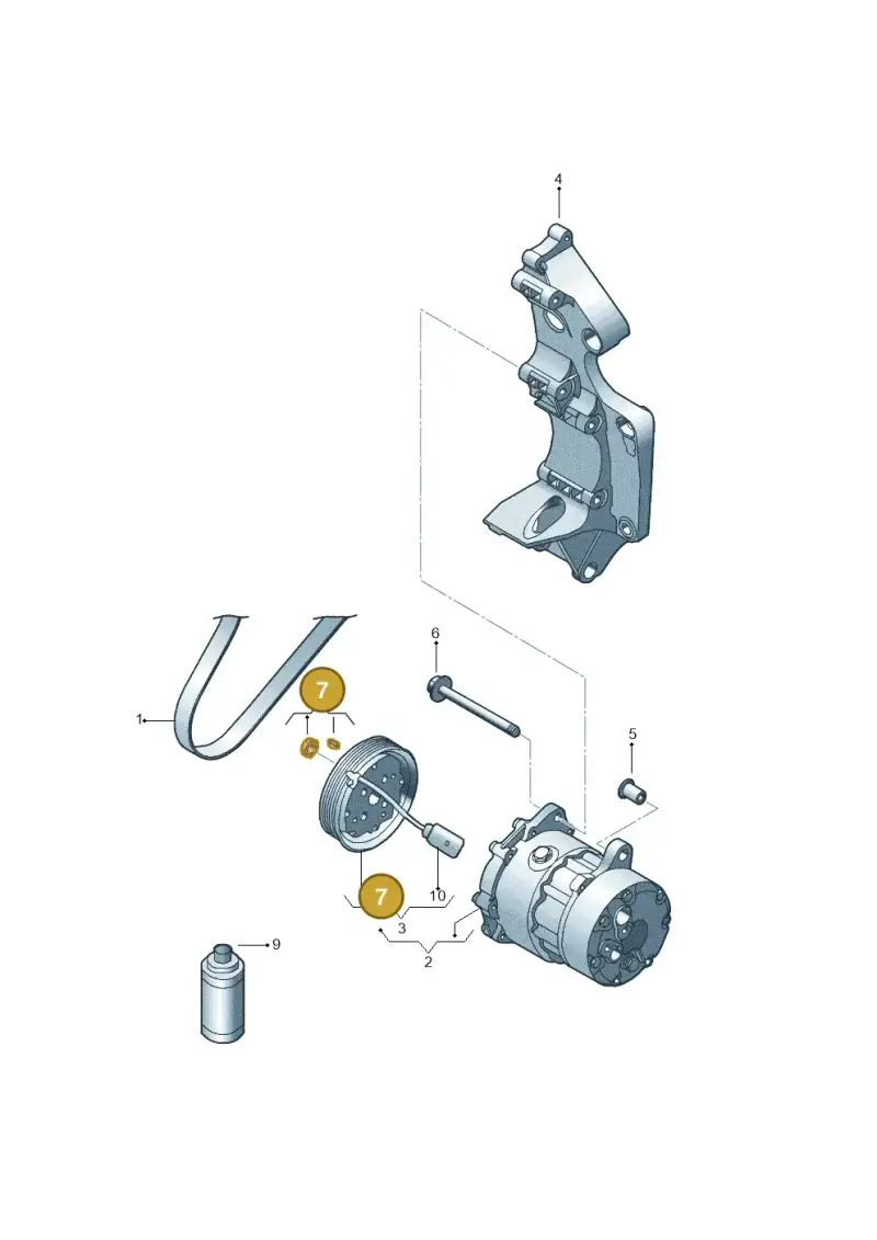 1J0298012 — Volkswagen New Beetle             06> (2005-) diagram 270260140, position 7