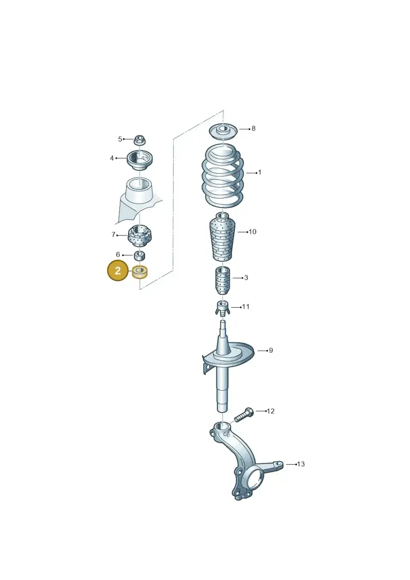 1J0412249 — Volkswagen Sharan (2008-2010) diagram 244411100, position 2