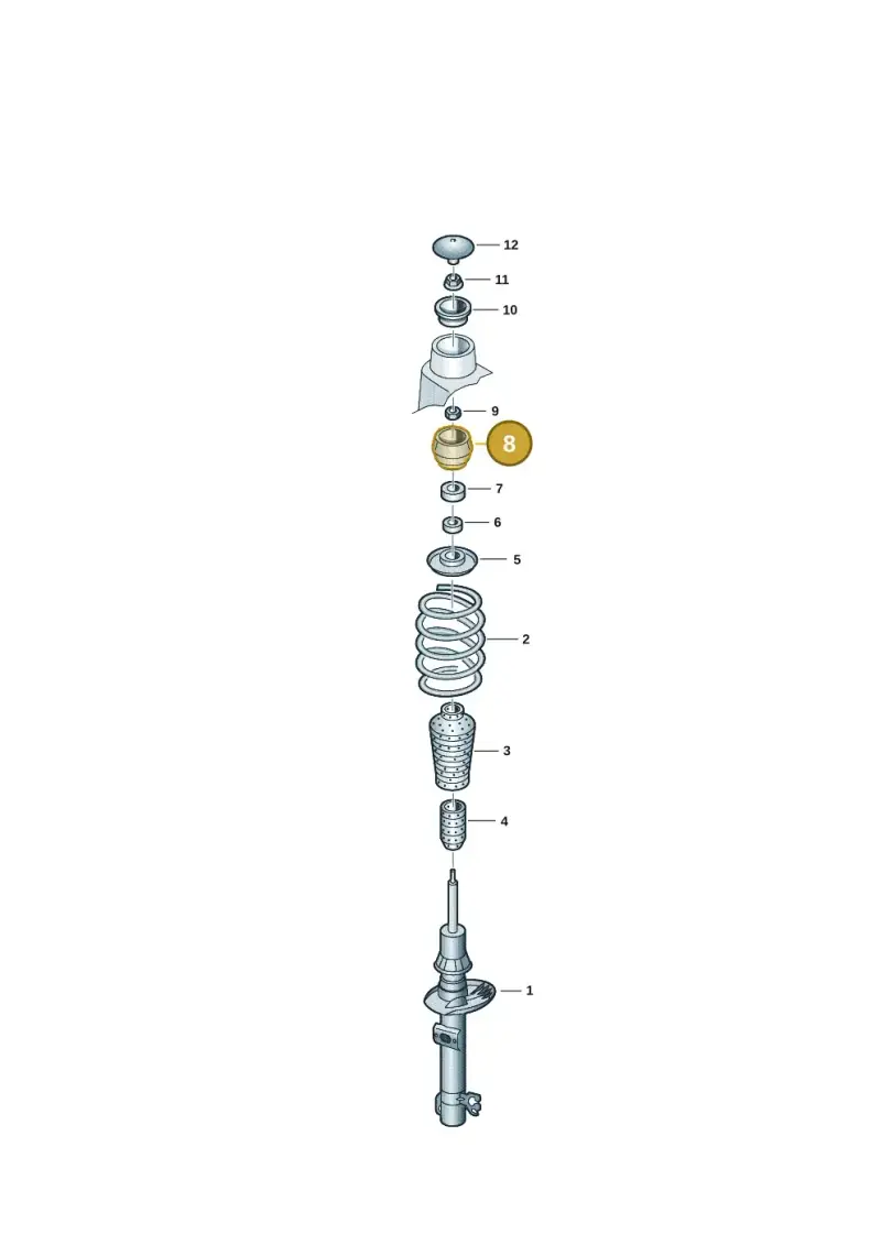 1J0412331C — Volkswagen Up! 1.0 BlueMotion (2016-2023) diagram 12e411000, position 8