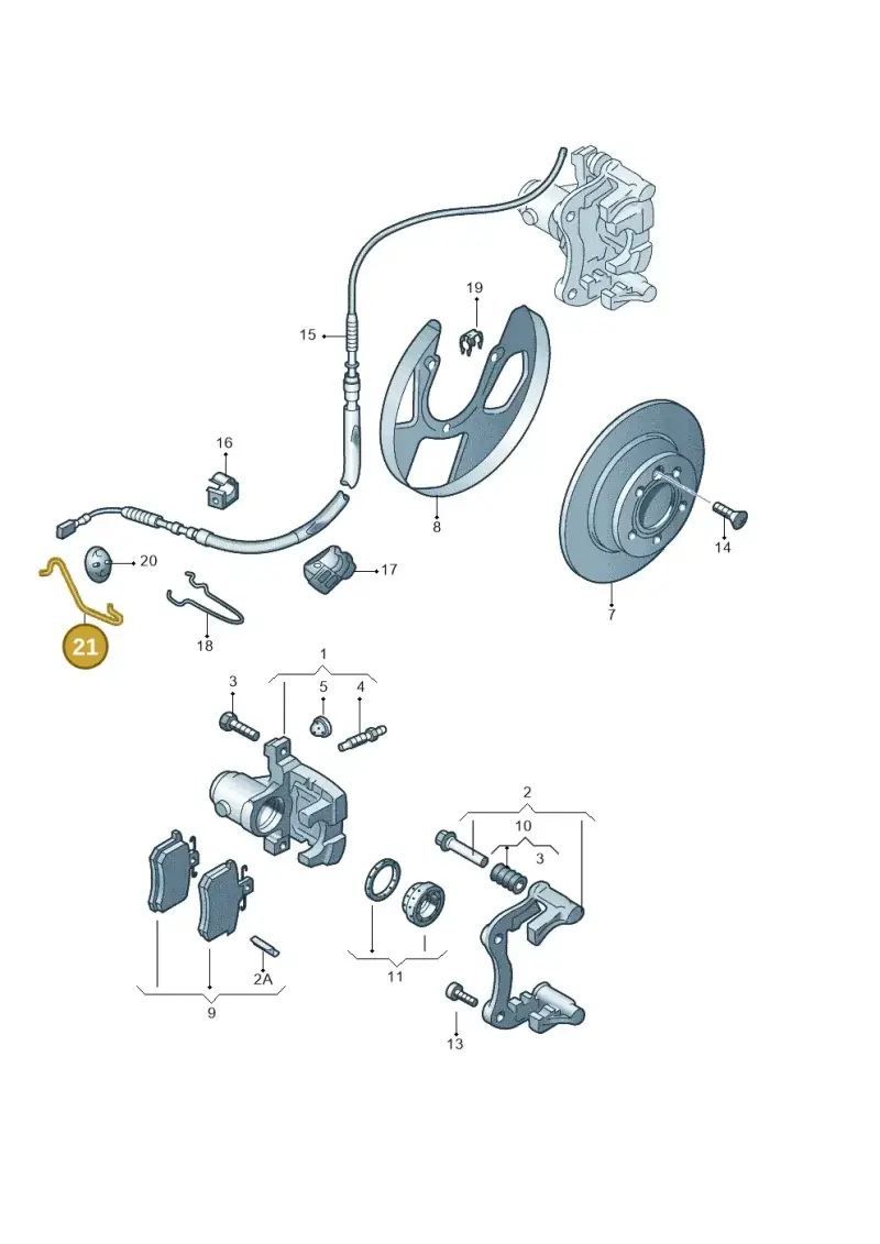 1J0609651H — Volkswagen New Beetle             06> (2005-) diagram 194615600, position 21