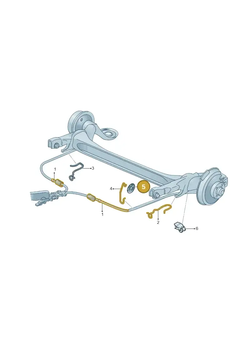 1J0609741B — Volkswagen Polo 1.4 BlueMotion (2014-2017) diagram 747609550, position 5