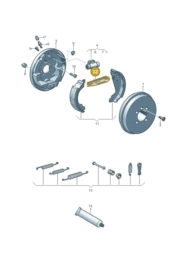 1J0609819C — Volkswagen New beetle (2011-2016) diagram 723609000, position 12