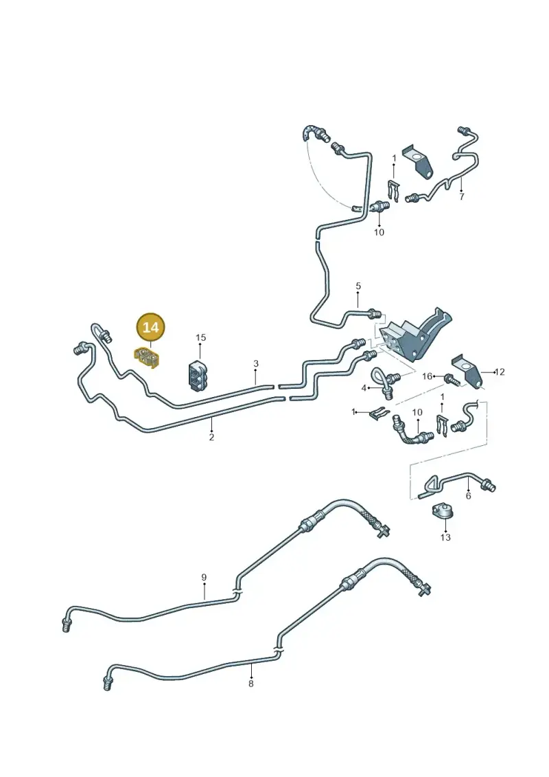 1J0611797L — Volkswagen FOX                  M.05> (2005-) diagram 253611300, position 14