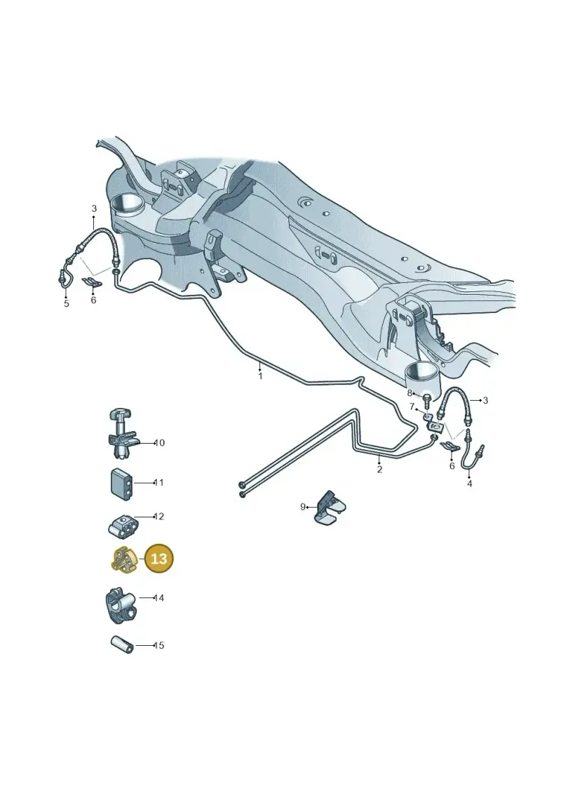 1J0611853A — Volkswagen Golf Plus (2011-2014) diagram 690611400, position 13