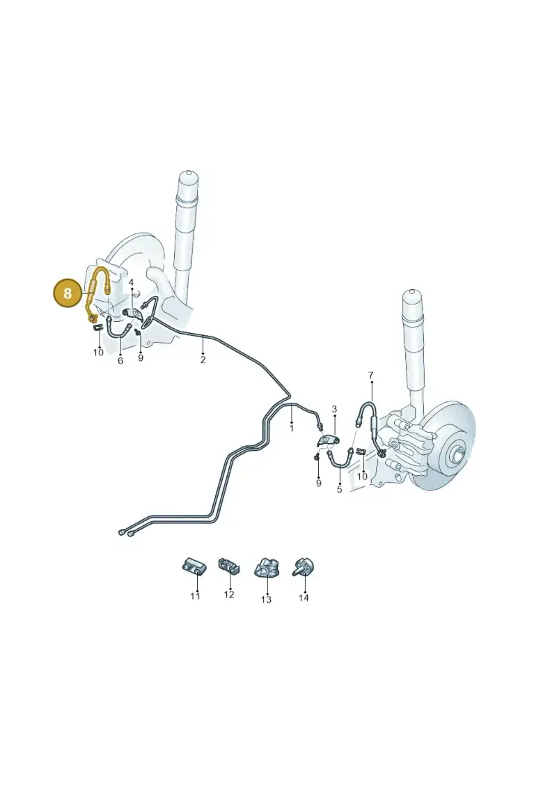 1J0614750 — Volkswagen New Lavida (2015-2022) diagram 594611300, position 8