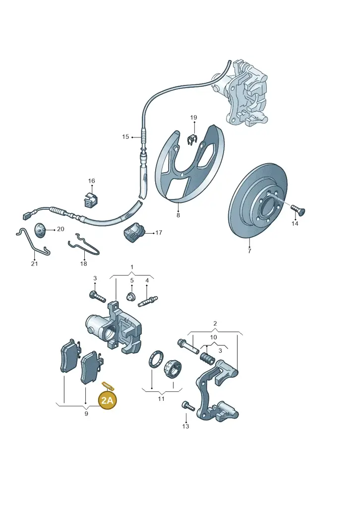 1J0615231 — Volkswagen Polo (2011-2014) diagram 194615600, position 2A