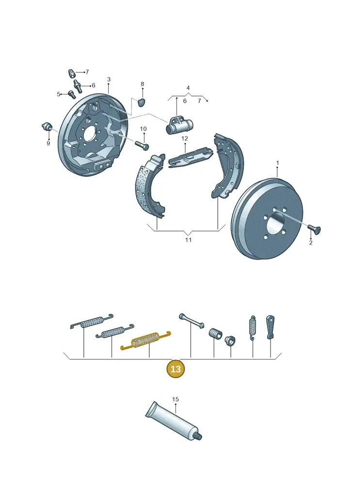1J0698545 — Volkswagen New beetle (2011-2016) diagram 723609000, position 13
