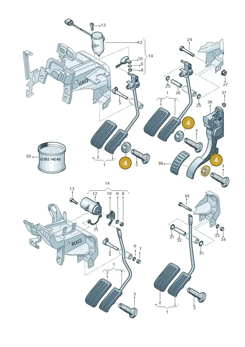 1J0723528 — Volkswagen LUPO/3L TDI (2003-2005) diagram 158721550, position 4