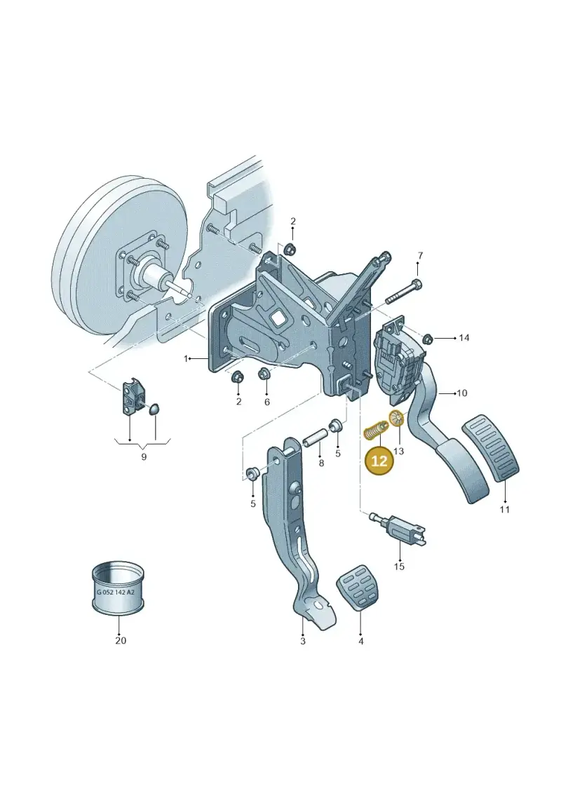 1J0723528 — Volkswagen New Beetle             06> (2005-) diagram 229721600, position 12