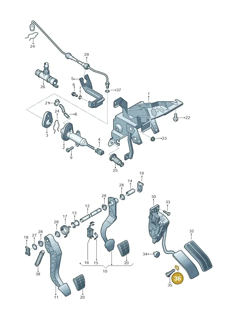 1J0723528 — Volkswagen Sharan (2008-2010) diagram 244721250, position 36