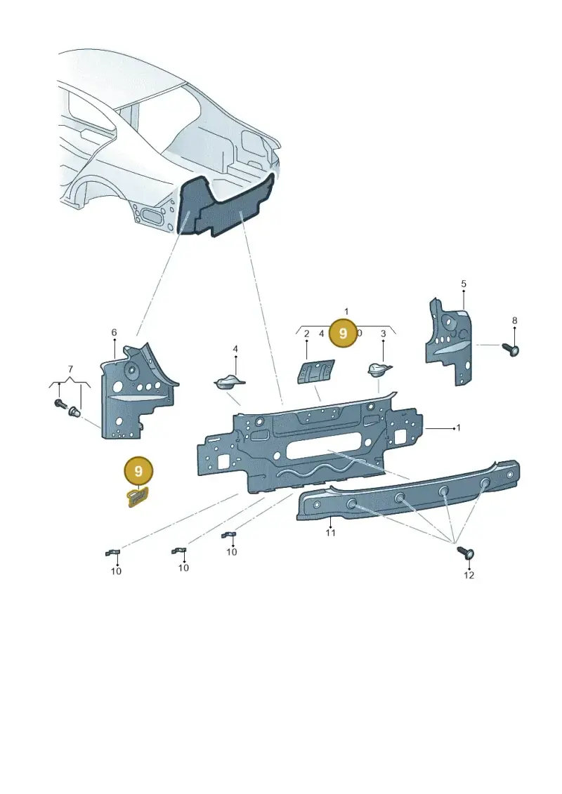 1J0804299 — Volkswagen Arteon (2017-2023) diagram 828813000, position 9