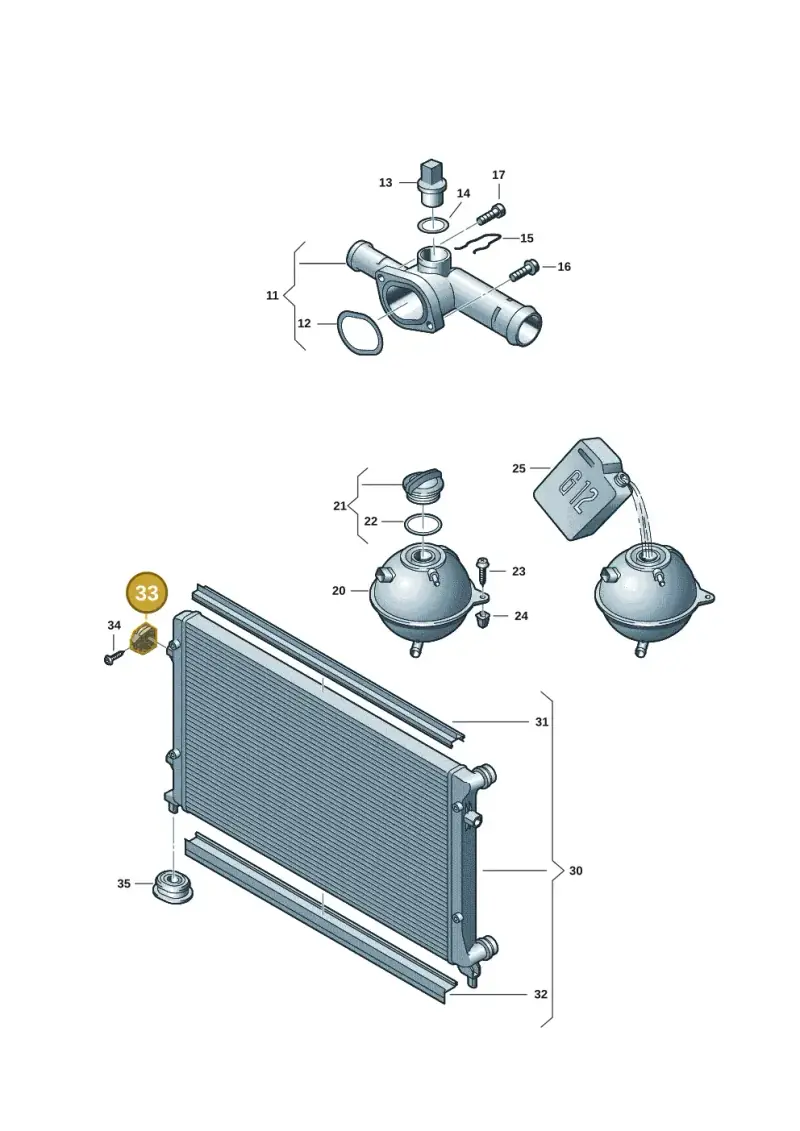 1J0806155D — Volkswagen New Beetle             06> (2005-) diagram 649121820, position 33