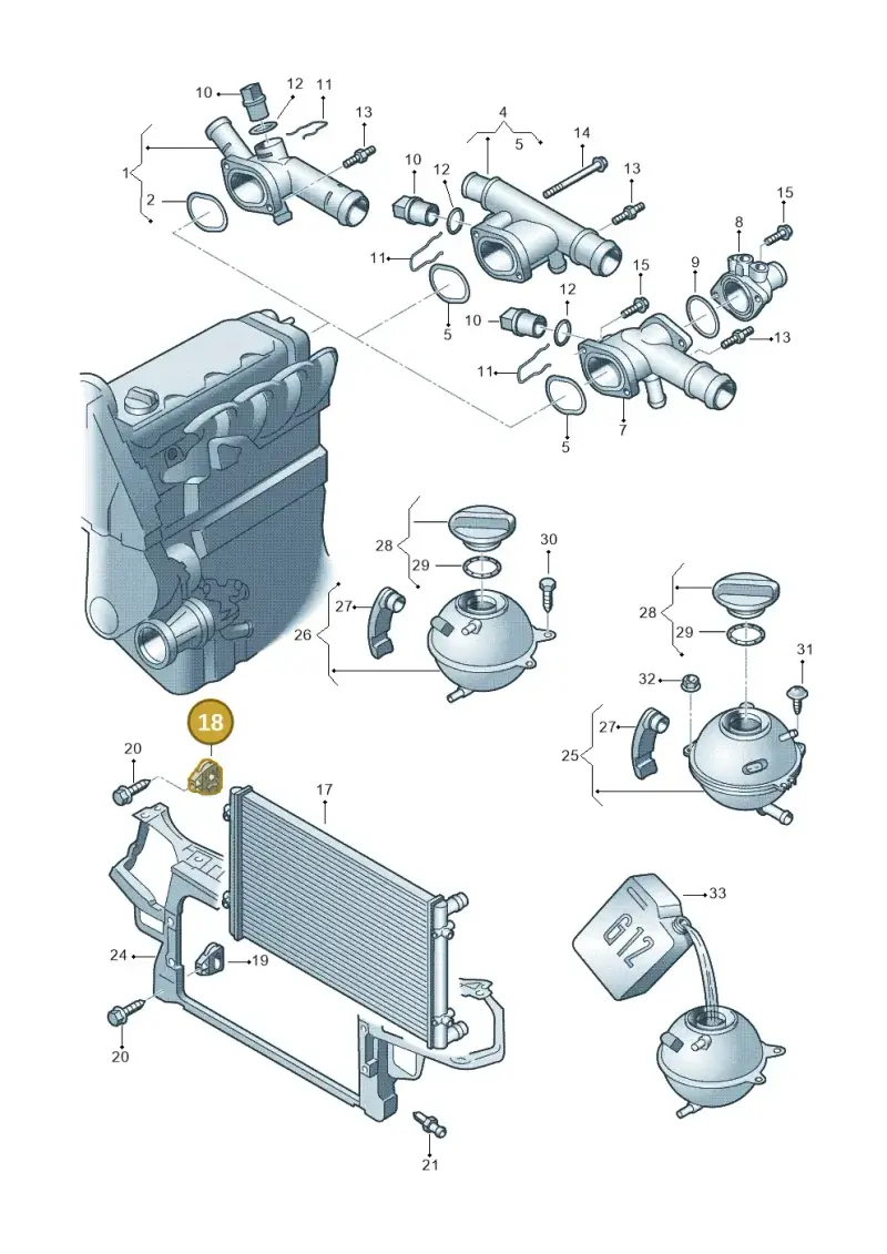 1J0806155E — Volkswagen New Beetle             06> (2005-) diagram 194121750, position 18