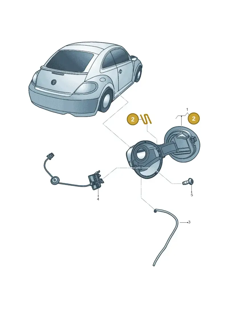1J0809931 — Volkswagen Beetle (2016-2019) diagram 715809900, position 2