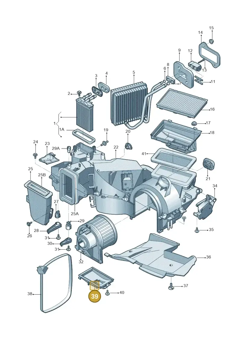1J0819022A — Volkswagen Lavida (2012-2021) diagram 640820100, position 39