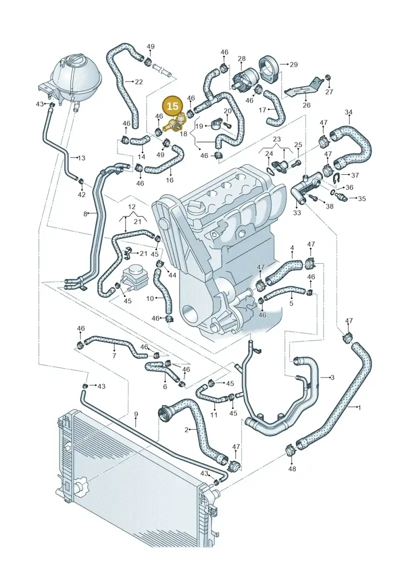1J0819809 — Volkswagen Crafter 35 panel (2011-2016) diagram 483121200, position 15