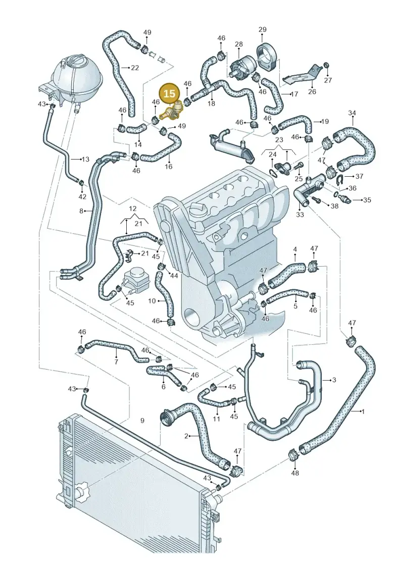 1J0819809 — Volkswagen Crafter 35 panel (2011-2016) diagram 483121250, position 15