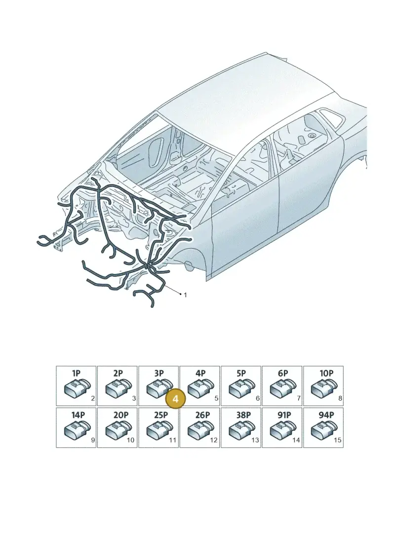 1J0906233 — Volkswagen Polo 1.0 BlueMotion (2017-2024) diagram 837971800, position 4