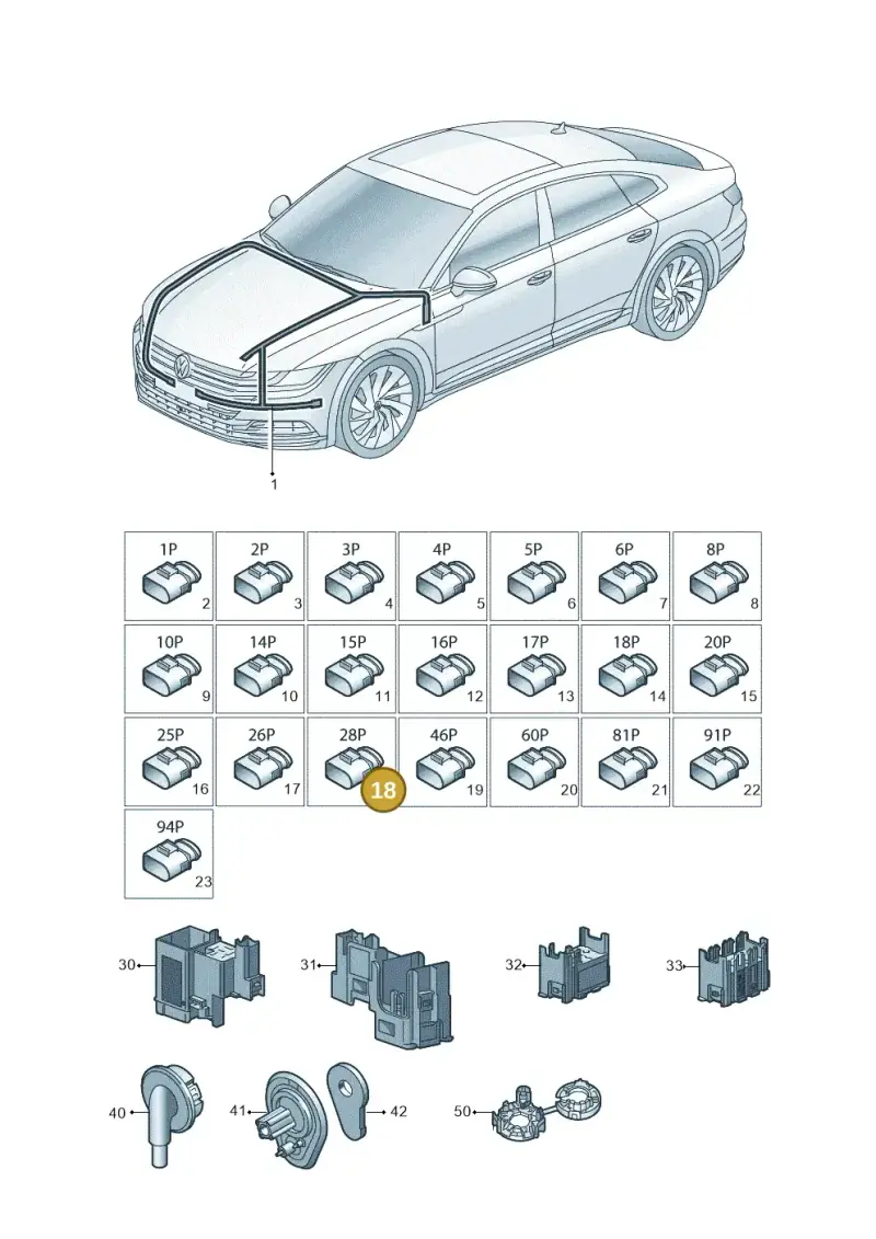 1J0906379B — Volkswagen Arteon (2017-2023) diagram 828971800, position 18
